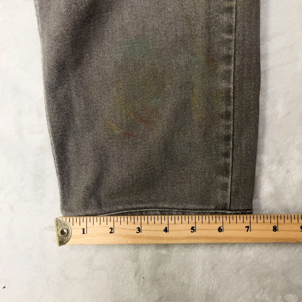 Levi's 65504 Straight Leg Jeans Men 32x29 Gray Upcycled PAINT SPLATTER THRASHED